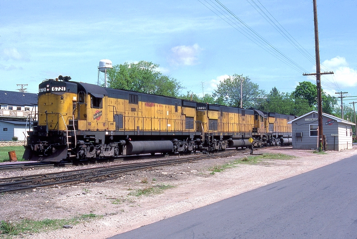 C&NW Train At Powers, MI